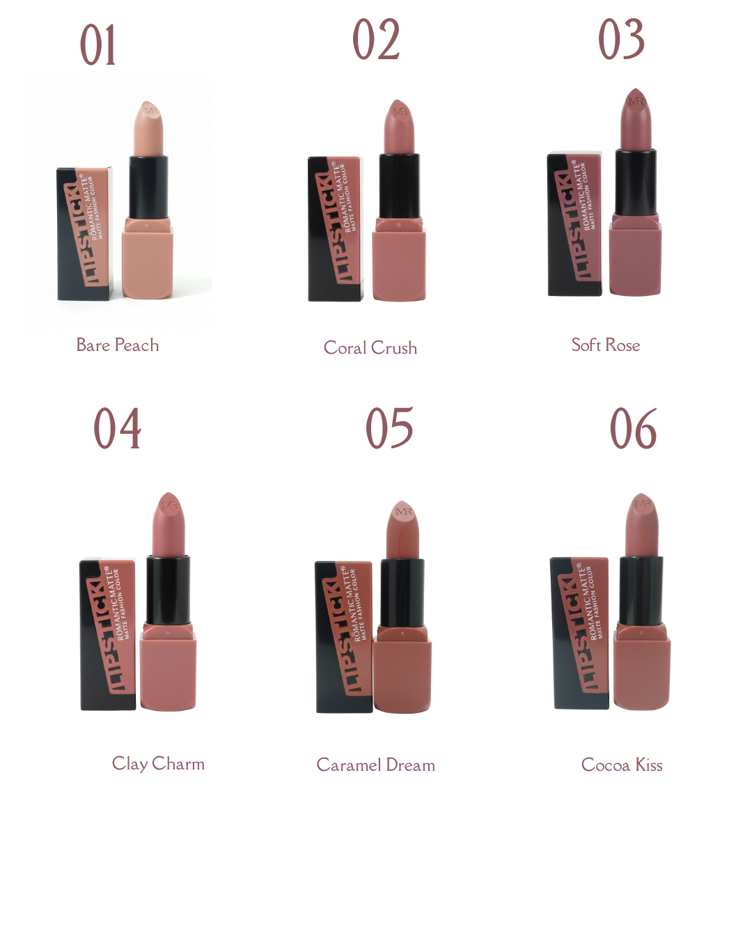 romantic matte lipstick