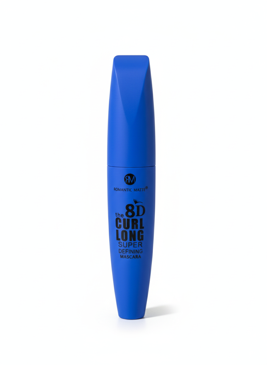 8d The Curl Long Waterproof Blue Mascara